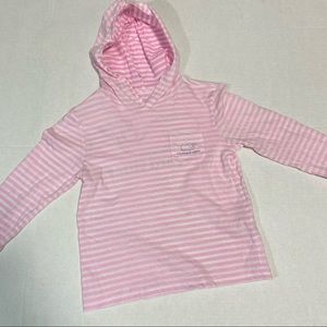Vineyard Vines striped hooded shirt